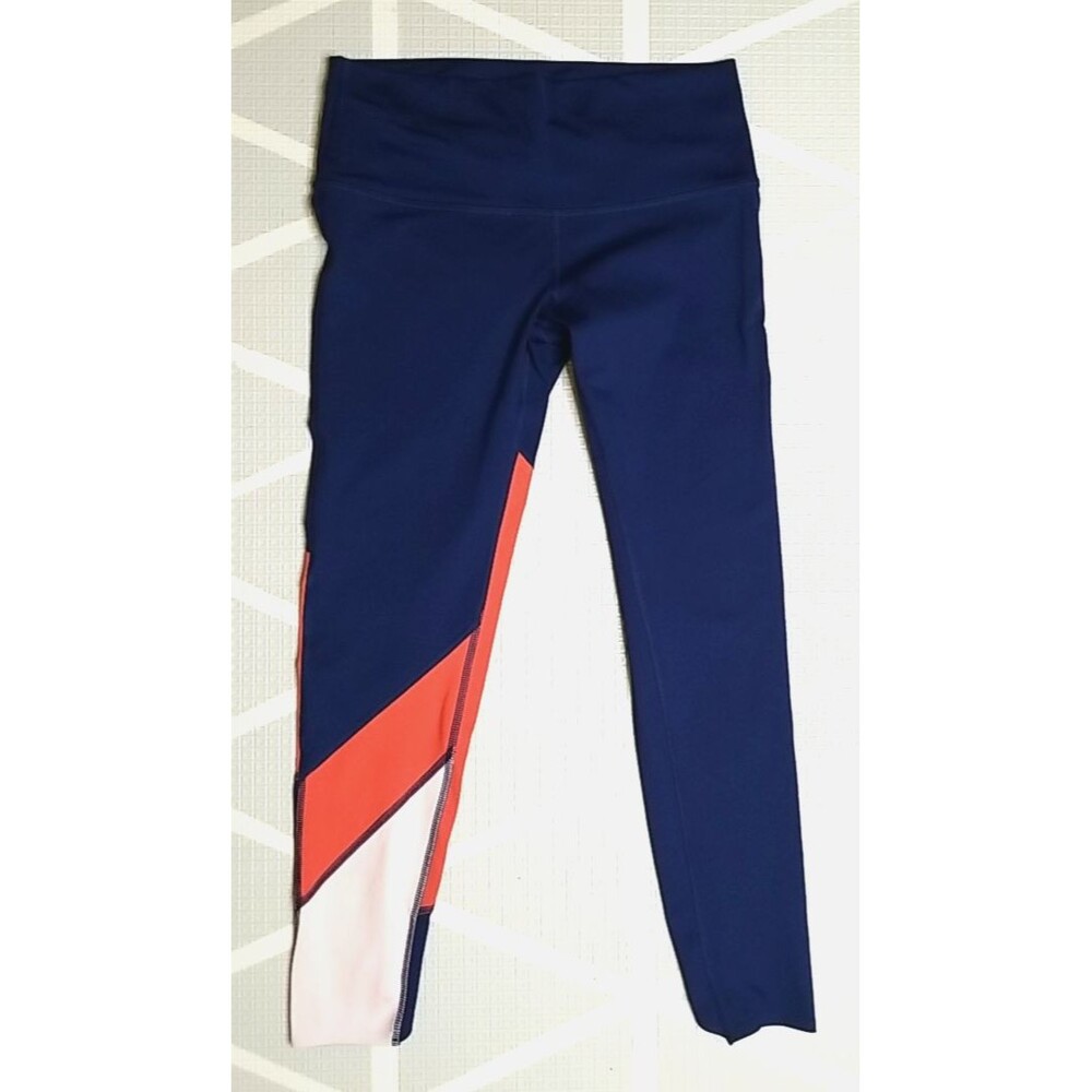 Cute Women's Cotopaxi Haraka Orange Blue Peach Color Block Leggings Size Medium